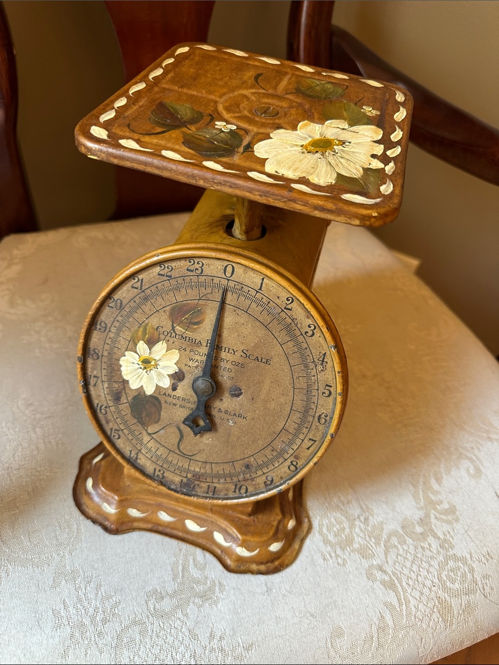 Rustic Vintage Columbia Family Scale from Landers, Frary and Clark